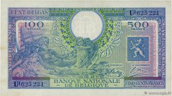 500 Francs - 100 Belgas BELGIQUE  1943 P.124