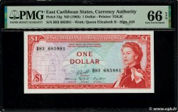 1 Dollar EAST CARIBBEAN STATES  1965 P.13g FDC