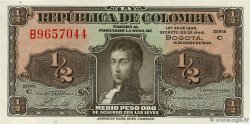 1/2 Peso Oro KOLUMBIEN  1948 P.345a
