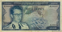 1000 Francs CONGO BELGA  1958 P.35 MB