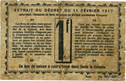 1 Franc DAHOMEY  1917 P.02b MC