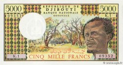 5000 Francs DJIBOUTI  1979 P.38a AU-