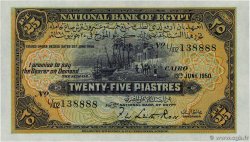 25 Piastres ÉGYPTE  1950 P.010d SPL+