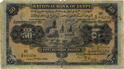 50 Pounds ÉGYPTE  1945 P.015c AB
