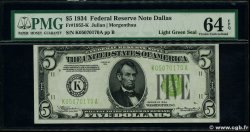 5 Dollars VEREINIGTE STAATEN VON AMERIKA Dallas 1934 P.429D fST+