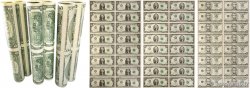 1, 2 et 5 Dollars Planche UNITED STATES OF AMERICA  2003 P.515-516-517 UNC