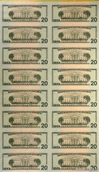 20 Dollars Planche UNITED STATES OF AMERICA Boston 2004 P.521a* UNC
