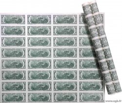 1 et 2 Dollars Planche UNITED STATES OF AMERICA  2009 P.530 et 530A UNC-