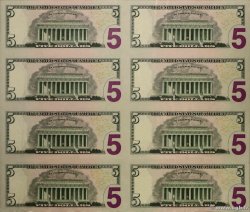 5 Dollars Planche UNITED STATES OF AMERICA San Francisco 2009 P.531 UNC