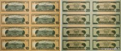 10, 20 Dollars Planche UNITED STATES OF AMERICA  2009 P.532 et 533 UNC