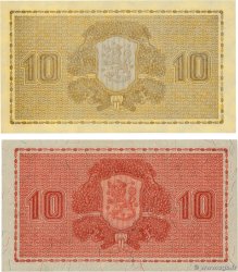 10 Markkaa Lot FINLANDE  1939 P.070a et P.085 SPL