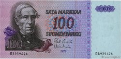 100 Markkaa FINLANDIA  1976 P.109a AU+