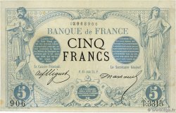 5 Francs NOIR FRANCE  1874 F.01.25 XF