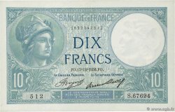 10 Francs MINERVE FRANCE  1936 F.06.17 pr.NEUF