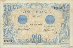 20 Francs BLEU FRANCIA  1913 F.10.03 q.BB