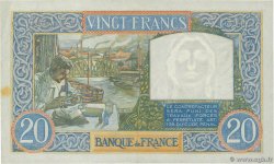 20 Francs TRAVAIL ET SCIENCE FRANCE  1940 F.12.09 XF-