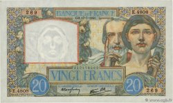 20 Francs TRAVAIL ET SCIENCE FRANCIA  1941 F.12.16 SC
