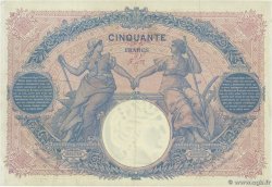 50 Francs BLEU ET ROSE FRANKREICH  1904 F.14.16 fVZ