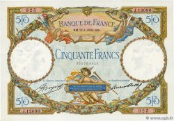50 Francs LUC OLIVIER MERSON type modifié FRANCE  1933 F.16.04 SPL