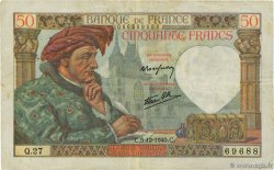50 Francs JACQUES CŒUR FRANCIA  1940 F.19.04 BB