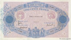 500 Francs BLEU ET ROSE FRANCIA  1915 F.30.22 BB