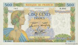 500 Francs LA PAIX FRANCIA  1941 F.32.18 SPL+