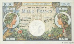 1000 Francs COMMERCE ET INDUSTRIE FRANCE  1940 F.39.01 XF+
