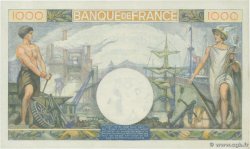 1000 Francs COMMERCE ET INDUSTRIE FRANCIA  1944 F.39.09 q.FDC