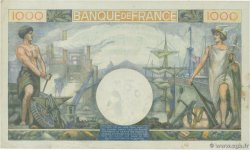 1000 Francs COMMERCE ET INDUSTRIE FRANCE  1944 F.39.10 XF