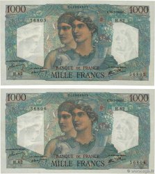 1000 Francs MINERVE ET HERCULE Consécutifs FRANCIA  1945 F.41.06 EBC+