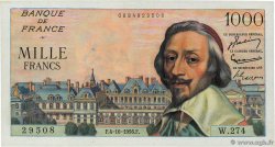 1000 Francs RICHELIEU FRANCIA  1956 F.42.22 SC