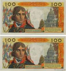 100 Nouveaux Francs BONAPARTE Consécutifs FRANKREICH  1961 F.59.10 VZ