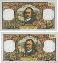 100 Francs CORNEILLE Consécutifs FRANCE  1973 F.65.42 AU