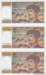 20 Francs DEBUSSY Lot FRANCE  1988 F.66.09