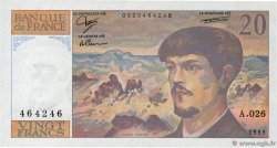20 Francs DEBUSSY FRANCE  1989 F.66.10A26 UNC-