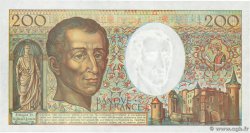 200 Francs MONTESQUIEU alphabet 101 Grand numéro FRANKREICH  1992 F.70bis.01 ST