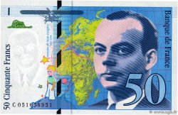 50 Francs SAINT-EXUPÉRY modifié FRANCIA  1999 F.73.05 SC+
