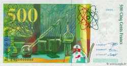 500 Francs PIERRE ET MARIE CURIE Spécimen FRANCIA  1994 F.76.01Spn q.FDC