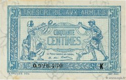 50 Centimes TRÉSORERIE AUX ARMÉES 1917 FRANCE  1917 VF.01.11 AU