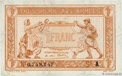 1 Franc TRÉSORERIE AUX ARMÉES 1917 FRANCIA  1917 VF.03.01 FDC