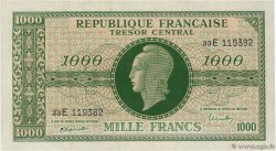 1000 Francs MARIANNE THOMAS DE LA RUE FRANCIA  1945 VF.13.02 EBC