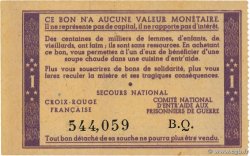 1 Franc BON DE SOLIDARITÉ FRANCE regionalism and miscellaneous  1941 KL.02A7 UNC