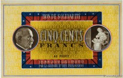500 Francs BON DE SOLIDARITE FRANCE regionalism and miscellaneous  1941 KL.11A2 XF