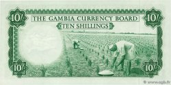 10 Shillings GAMBIA  1965 P.01a ST