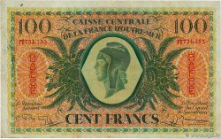 100 Francs Marianne Type anglais GUADELOUPE  1944 P.29a BC