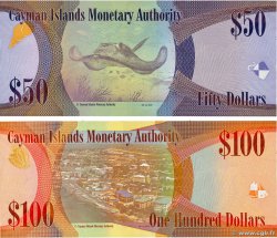 100 Dollars Petit numéro CAYMAN ISLANDS  2010 P.42 et P.43a UNC-