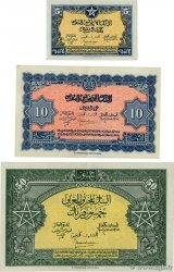 5, 10 et 50 Francs Lot MAROKKO  1944 P.24a, P.25a, et P.26a VZ
