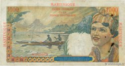 1000 Francs Union Française MARTINIQUE  1946 P.33 VG