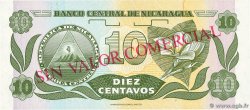 10 Centavos Spécimen NICARAGUA  1991 P.169s NEUF
