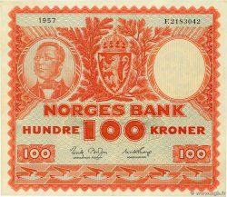 100 Kroner NORVÈGE  1957 P.33b VZ